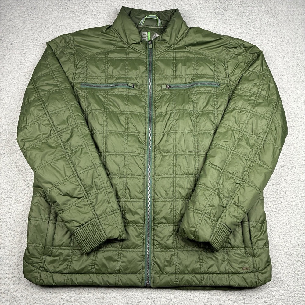 Stio Pertex Quantum Thermore Insulated Jacket Men's XL Green Full Zip Outdoor